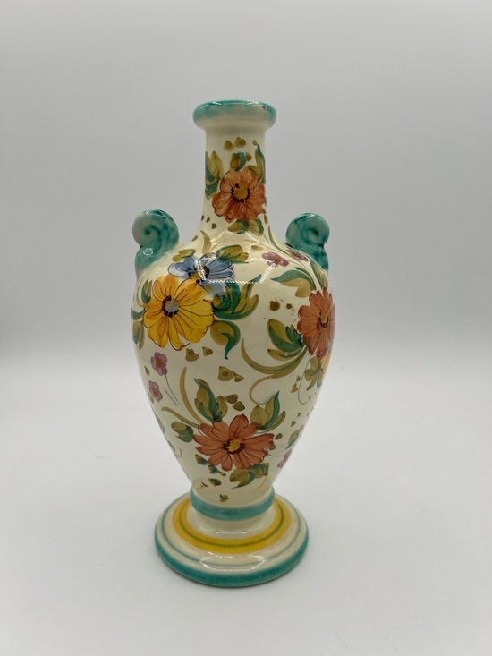 Deruta Other - Deruta Italy hand painted floral vase